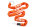 i:SY Schlosskette/Einsteckkette 130cm lang orange