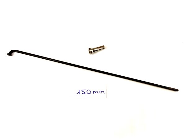 i:SY Ersatz Speiche 150 mm x 2,0 Niro schwarz für i:SY E5