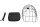i:SY Dog Equipment i:SY Clipper [bestehend aus Sitzkissen, Anleingurt und Drahtkuppel]