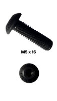 Linsenkopfschraube M5 x 16 schwarz (i:SY...