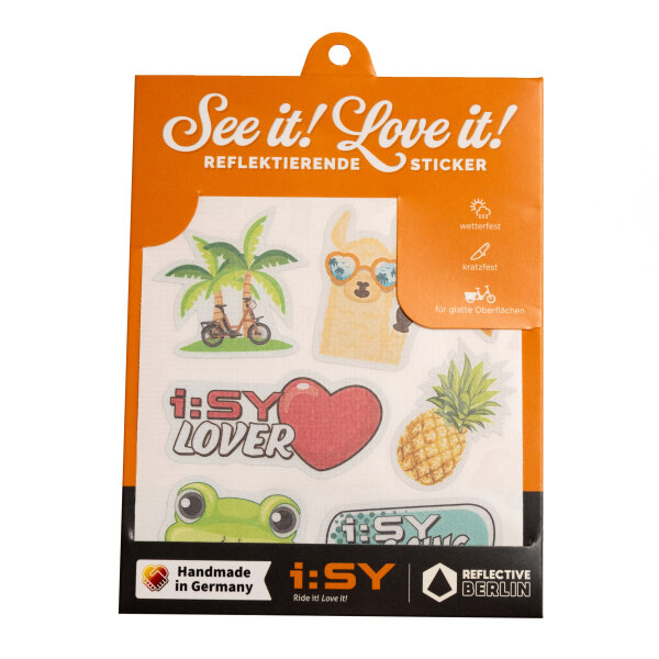 i:SY x Reflektive Berlin Sticker (reflektierend) - Stickerset "Gute Laune"