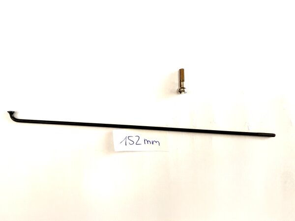 i:SY Speiche 152 mm x 2,0 Niro schwarz für i:SY S8