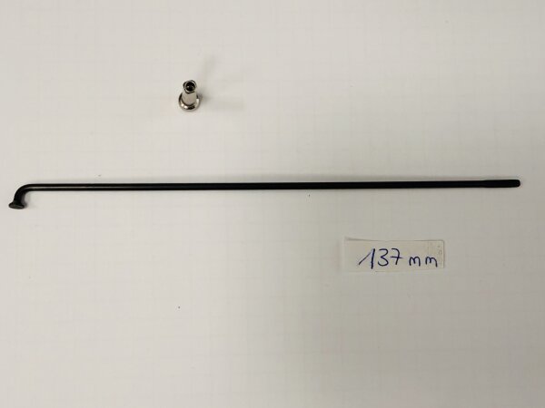 i:SY Speiche 137 mm x 2,0 Niro schwarz für i:SY N3.8